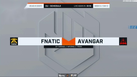 Fnatic vs Avavgar ECS S7常规赛 BO3 第一场 5.22
