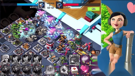 海岛奇兵战斗母舰传奇5胖妹各种套路-hgl磊磊6.5