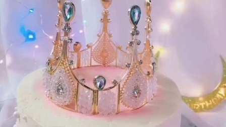 皇冠蛋糕装饰摆件生日派对烘焙装饰品珍珠公主儿童成人女王皇冠