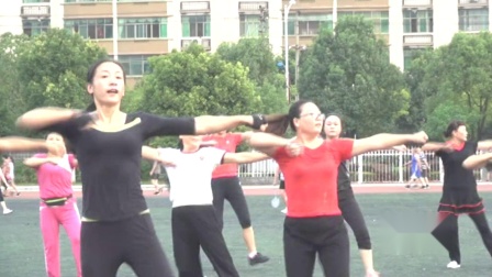 舞蹈[柠檬树]--全南县阳光健美操队赴赣州参赛排练表演20190813
