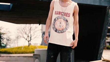 2019夏季新品篮球运动宽鬆健身背心男士潮牌外穿个性潮流无袖T恤