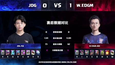 CRL2019秋 W3D1 JDG_可乐 VS W.EDGM_嗨尔