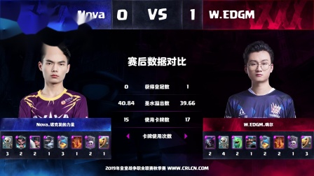 CRL2019秋 W4D3 Nova_诺克发的力量 VS W.EDGM_嗨尔