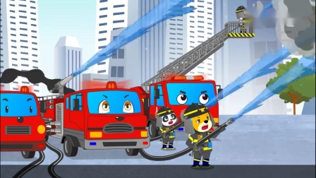 亲宝交通工具儿歌-消防车之歌 小朋友喜欢消防车吗快来一起看一看