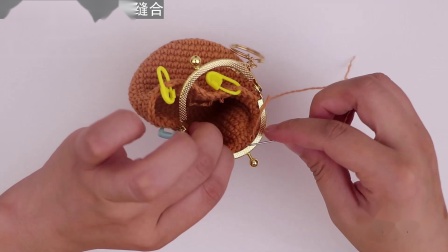 如意鸟手工编织5cm动物造型口金包视频教程——小萌猪毛线的织法视频全集