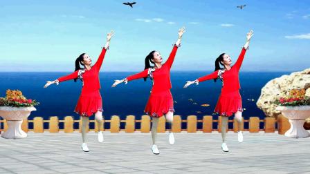 迎国庆，升国旗，共贺祖国生日快乐，广场舞《五星红旗迎风飘扬》