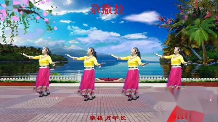 罗平兰草：欢快藏族舞《尕撒拉》正背演示