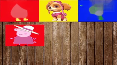 彩色的汪汪队，小猪佩奇和超级飞侠图片，真有趣呀！