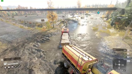 托尼行&旋转轮胎：雪地奔驰#10：史密斯维尔大坝 冬季商店 将维修拖车和车辆备件送到物流基地 @ SnowRunner