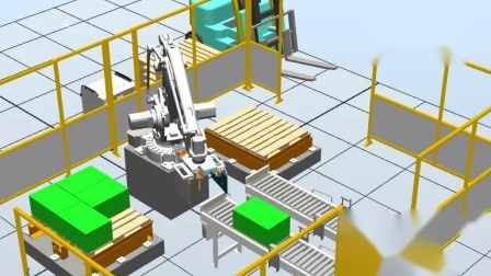 RobotStudio软件虚拟仿真ABB工业机器人_码垛