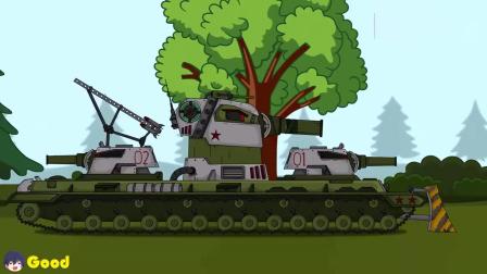 坦克世界动画:这kv6也太厉害了