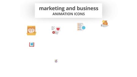 市场营销业务动画图标