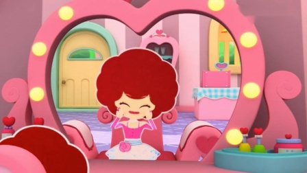 彩虹宝宝：曼妮的头发被小仙子吹的太好看了，曼妮超级喜欢