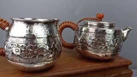 纯银手工银壶茶壶——一品壶