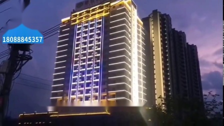 广东省潮州市潮安区凤凰维也纳酒店亮化工程DMX512线条灯