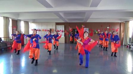 10、通辽市科尔沁区红玫瑰舞蹈队辞旧迎新联欢会《安代舞》20201218 创作铁桩