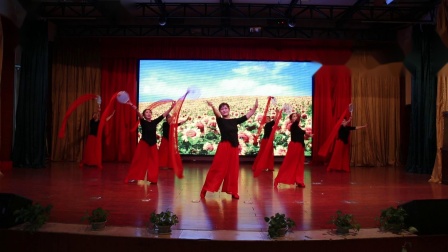 太极柔力球《我和我的祖国》，演出单位：内蒙古阿拉善盟柔力球 队