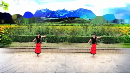 美玲玉广场舞《我爱的人儿在新疆》编舞：雨夜老师
