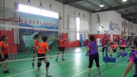 浙江省老年人迷你气排球比赛（常山） - 瑞安市老年女子队勇夺（老年组）冠军