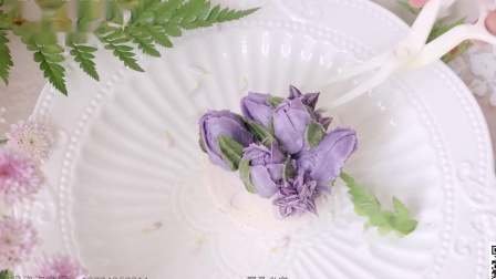 韩式裱花：郁金香杯子蛋糕