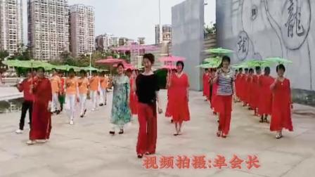 龙川县体育舞蹈协会旗袍秀文化广场陪训点视频
