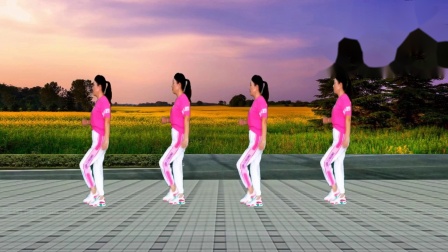 最新流行广场舞《桥边的小姑娘》DJ版背面,10步动感步子舞,简单好看易学
