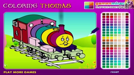 托马斯和他的朋友们 托马斯填色游戏 玩具火车