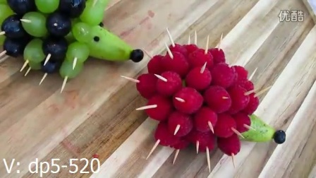 水果刺猬的做法 - 水果藝術 - 创意水果拼盘_标清.mp4
