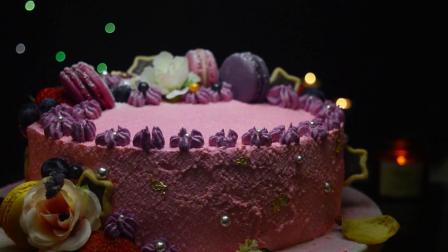 粉色佳人蛋糕：没有贵重的礼物没有浪漫的诗句，只有甜甜的祝福