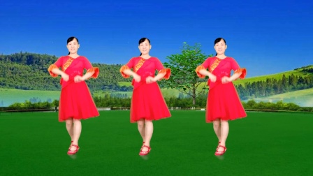 简单易学舞蹈 陕北民歌广场舞《爱唱信天游》欢快秧歌，好听好看有口令教学