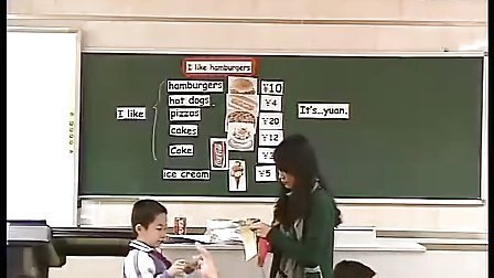 I like hamburgers人教版小学二年级英语优秀课展示实录视频
