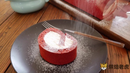 深受众人喜爱的红丝绒蛋糕卷的做法，过年就来中国红