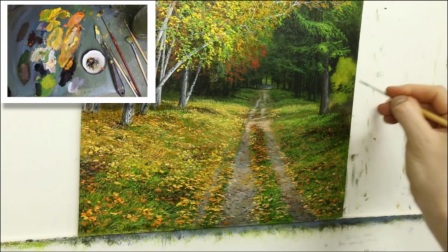 古典油画风景-草地与树画法 【收藏篇】《孙仙桥老师推荐视频系列》