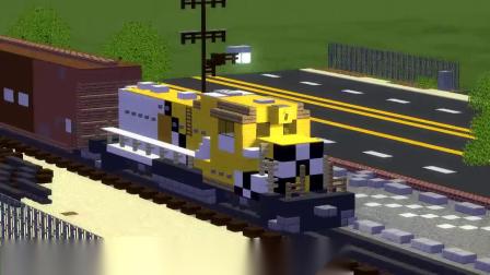 我的世界动画-拦火车-CraftyFoxe