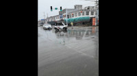 河南一处乡间上演动情一幕，一女子大年初二在路口冒着雨雪私人派发卫生口罩！温馨，点赞！