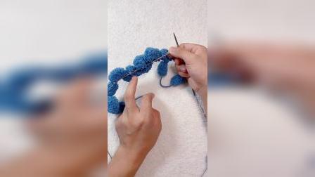 雅馨绣坊球球线加密盖毯编织教程1图解视频