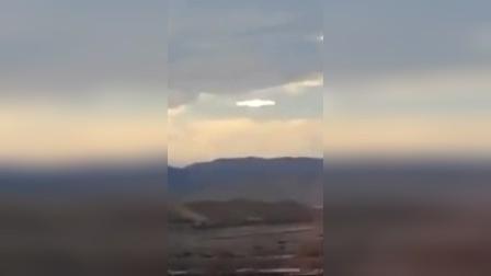 【UFO】国外网友拍摄的巨大碟形发光物体