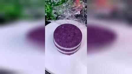 紫薯山药，健脾养胃，润肠通便，高颜值的小蛋糕