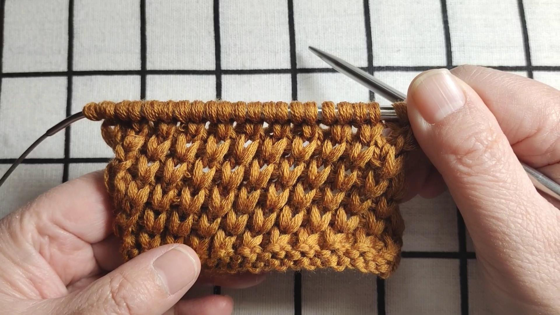 斜纹绞花编织教程，花型厚实平整保暖性好，适合编织冬季棒针毛衣图解和视频