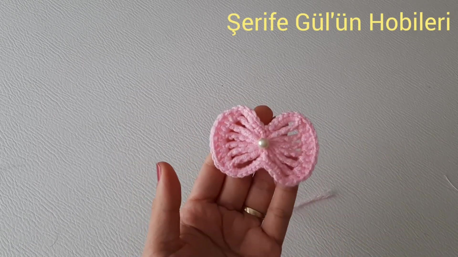 毛线蝴蝶结简单好学非常cute编织方法