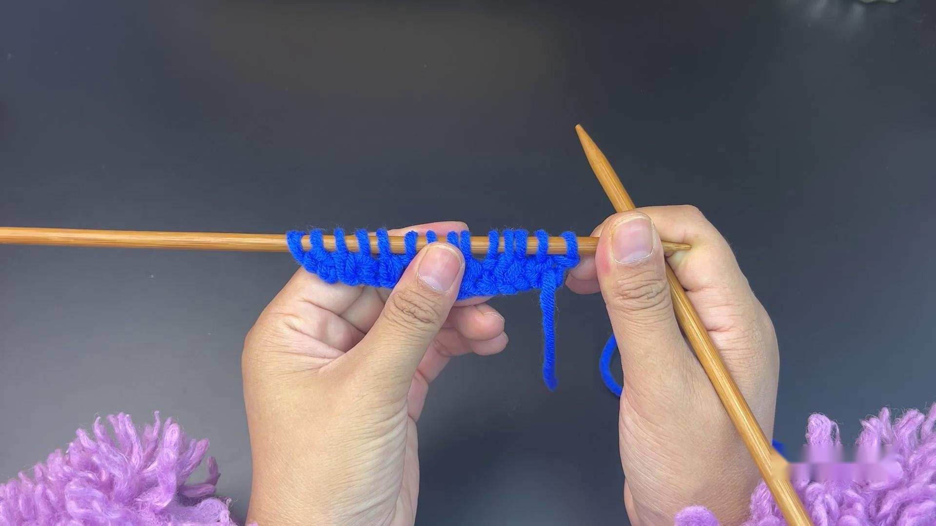 豆豆线围巾教程-双元宝针视频教程